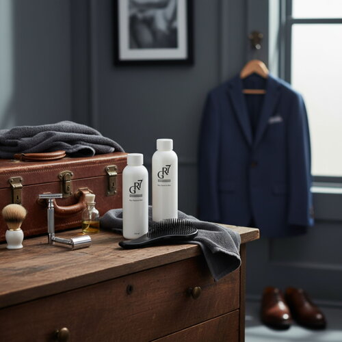 Darčeková sada GR-7® pre mužov – tonikum proti šedinám a masážna kefka Magic