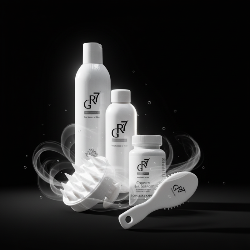 GR-7® Black Edition – Kompletný rituál na obnovu pigmentu &amp; rast vlasov