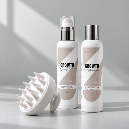 GROWTH Botanical set – botanický šampón a kondicionér, 2× 200 ml