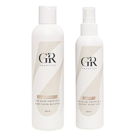 GR šampón a tonikum pre podporu rastu a proti vypadávaniu vlasov