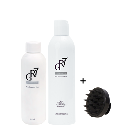 Kúra proti šedinám GR-7 Professional - tonikum + šampón + DARČEK masážna kefa