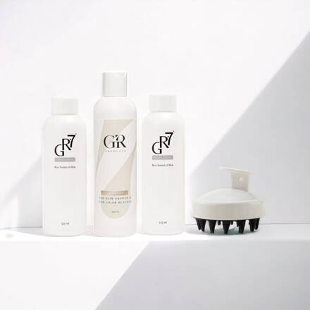 SET GR-7 Proti šedinám + GR šampón na podporu rastu vlasov a obnovu vlasového farbiva